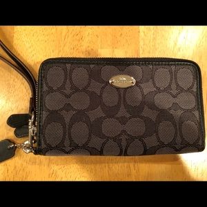 Coach Black Wristlet